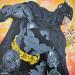 Gemälde Batman help me von Kedarone | Gemälde Pop-Art Pop-Ikonen Graffiti Posca