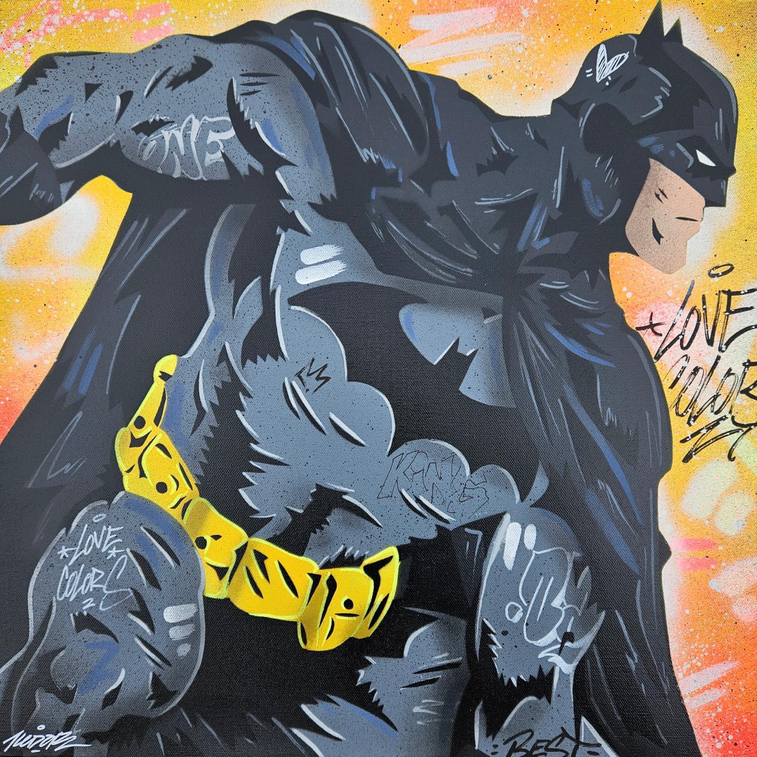 ▷ Painting Batman help me by Kedarone | Carré d'artistes