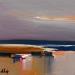 Painting Un soir by Chevalier Lionel | Painting Figurative Landscapes Marine Minimalist Acrylic