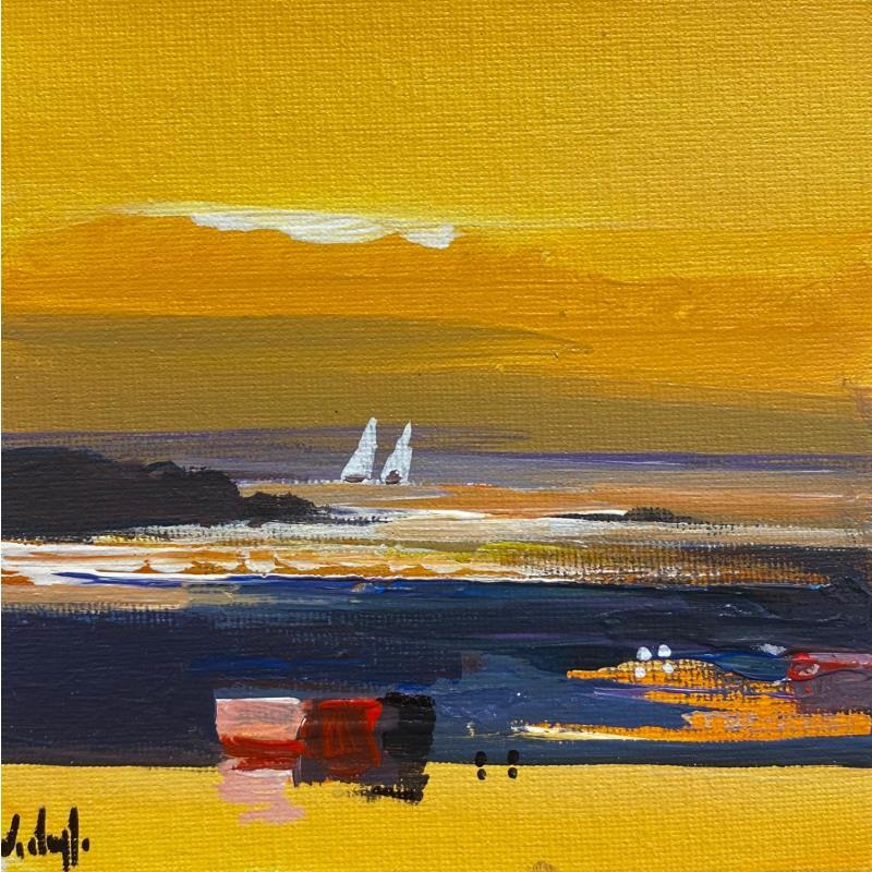 Painting Darta by Chevalier Lionel | Painting Figurative Landscapes Marine Minimalist Acrylic