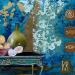 Gemälde Bleu von Romanelli Karine | Gemälde Figurativ Stillleben Collage