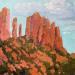 Painting Hiking Joy by Carrillo Cindy  | Painting Figurative Landscapes Oil