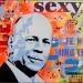 Peinture SEXY BRUCE WILLIS par Euger Philippe | Tableau Pop-art Icones Pop Graffiti Acrylique Collage