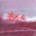 Gemälde Ambiance bois de rose et vermillon von Escolier Odile | Gemälde Figurativ Landschaften Pappe Acryl Sand