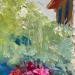 Peinture Ruelle Bormes les Mimosas par Brooksby | Tableau Figuratif Nature Huile