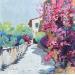 Painting Ruelle Bormes les Mimosas by Brooksby | Painting Figurative Nature Oil