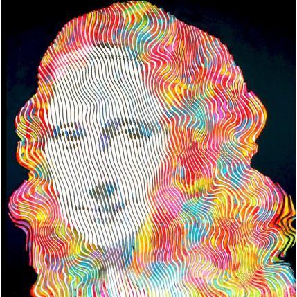 Painting Mona Lisa by Schroeder Virginie | Painting Pop-art Acrylic, Oil Pop icons