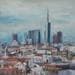 Painting Skyline by Lokotska Katie  | Painting Figurative Oil Urban
