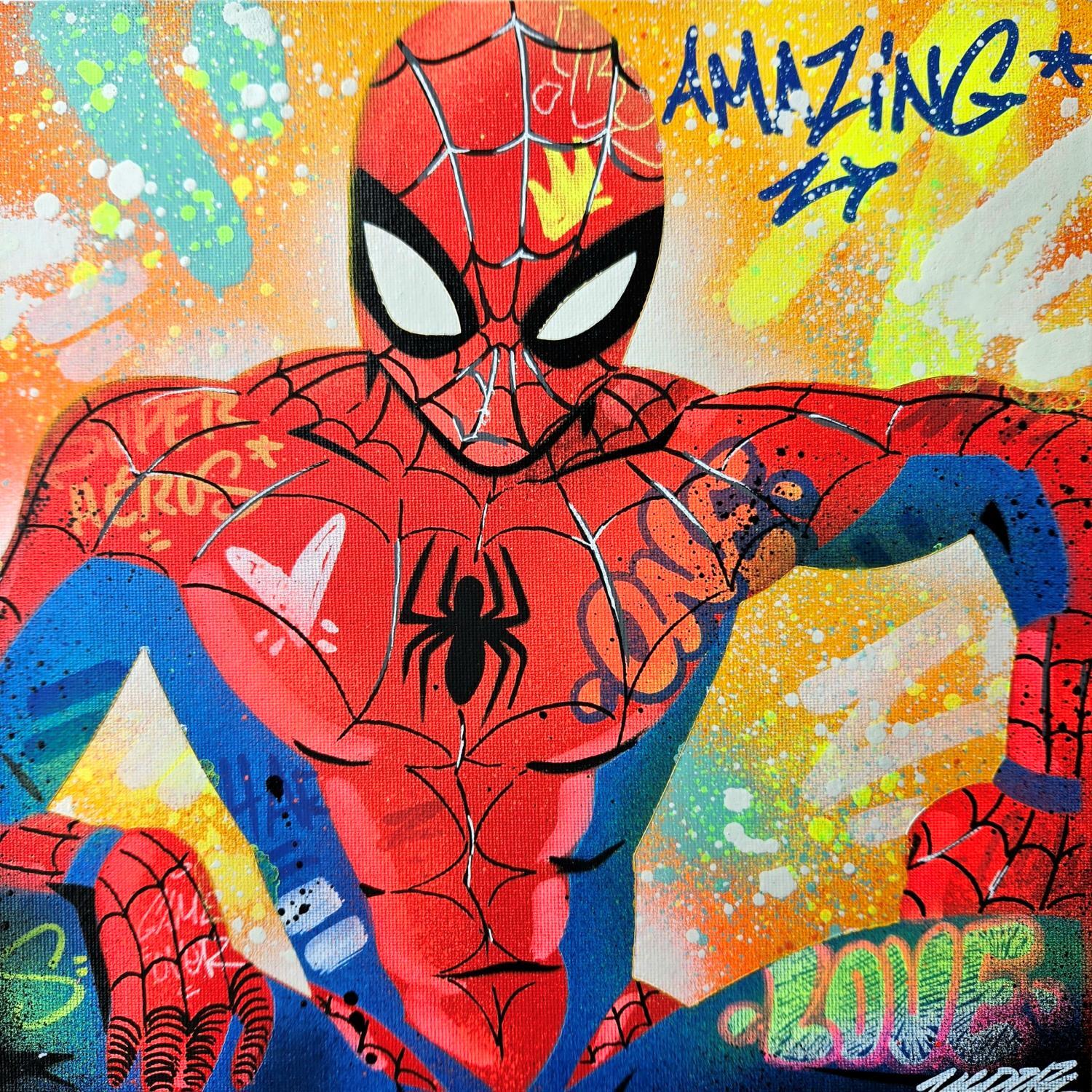 ▷ Painting spiderman by Kedarone | Carré d'artistes