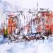 Painting Marine by Poumelin Richard | Painting Figurative Landscapes Urban Oil