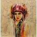 Painting Miss Montana by Vieux Thierry | Painting Figurative Portrait Acrylic