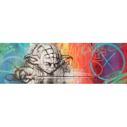 Painting Yoda by Luma | Painting Pop-art Acrylic Pop icons