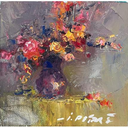 Painting Small flowers by Petras Ivica | Painting Figurative Oil