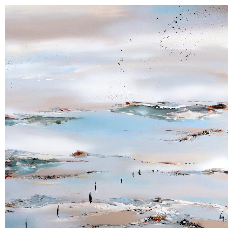 Painting 767 by Naen | Painting Abstract Acrylic Landscapes, Minimalist