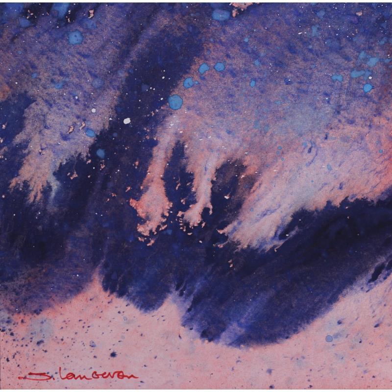 Peinture Emportés par le vent par Langeron Stéphane | Tableau Matiérisme Aquarelle