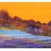 Peinture Crépuscule orange par Langeron Stéphane | Tableau Matiérisme Aquarelle