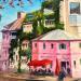 Painting French Vibes by Pigni Diana | Painting Impressionism Urban Oil