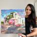 Painting French Vibes by Pigni Diana | Painting Impressionism Urban Oil