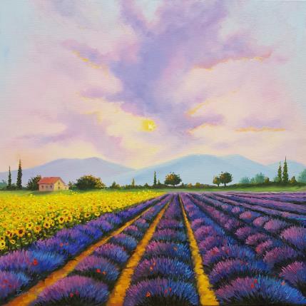 Peinture Summertime Colors par Pigni Diana | Tableau Impressionnisme Huile Paysages