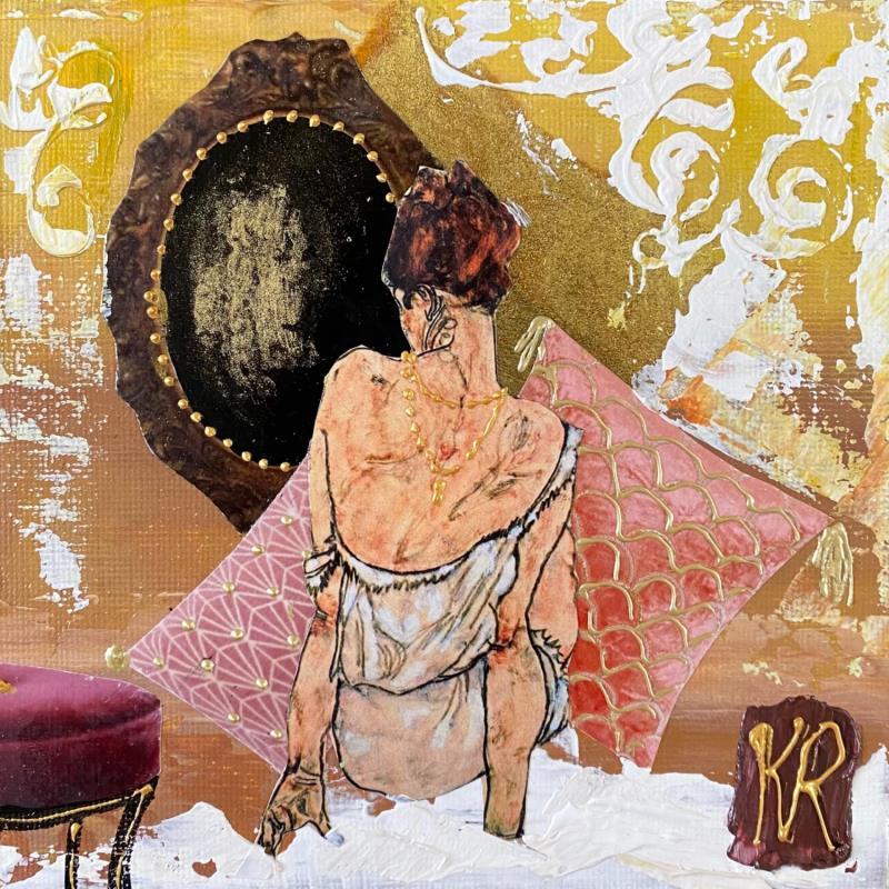 Painting Lysia by Romanelli Karine | Painting Figurative Gluing Life style