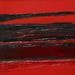 Painting Que du rouge by Marteau Frederique | Painting Abstract Oil Landscapes