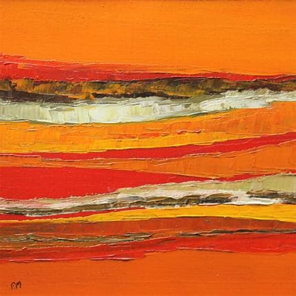Painting Air du temps by Marteau Frederique | Painting Abstract Oil Landscapes