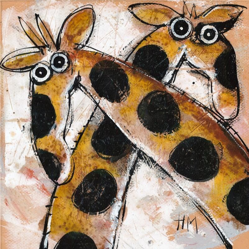 Painting KEN ET ZEN by Maury Hervé | Painting Naive art Animals