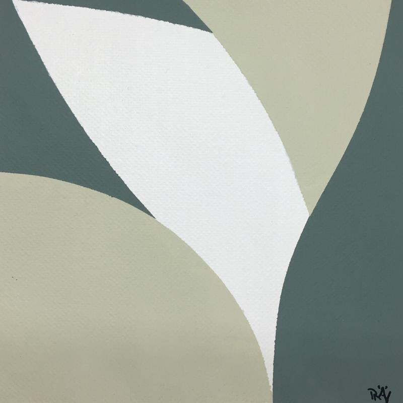 Peinture Berdea par Räv | Tableau Abstrait Acrylique minimaliste