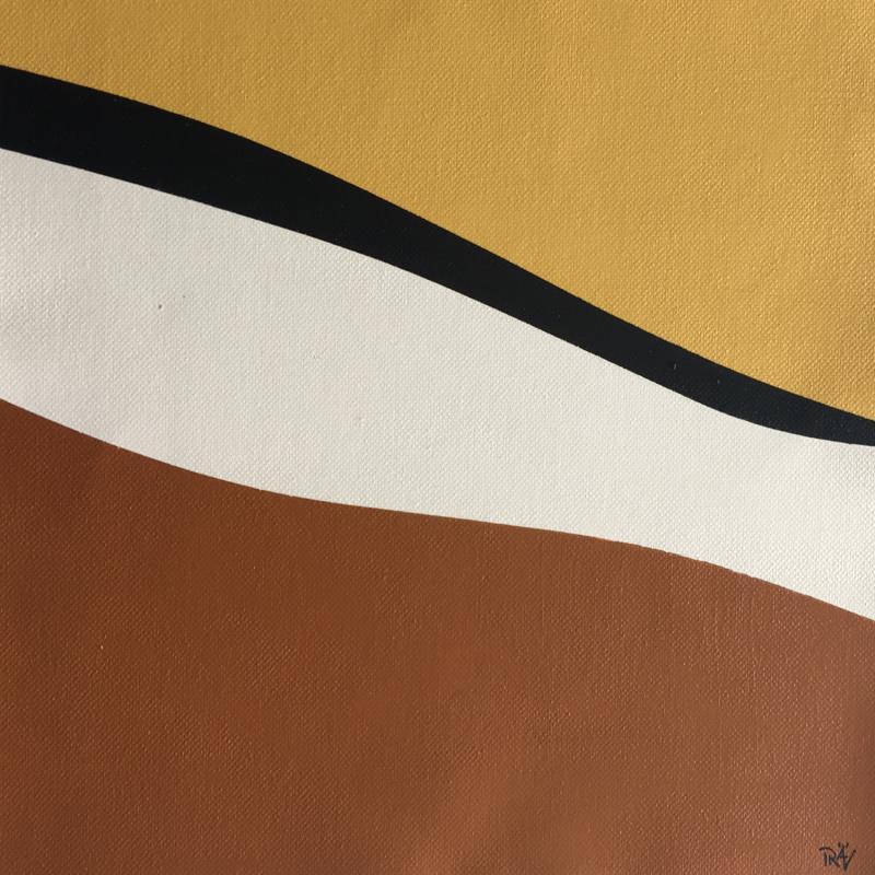 Peinture Kalahari par Räv | Tableau Abstrait Acrylique minimaliste