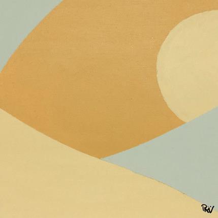 Peinture Dune par Räv | Tableau Abstrait Acrylique Minimaliste