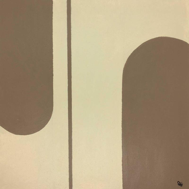 Peinture Verso par Räv | Tableau Abstrait Minimaliste Acrylique