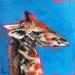 Painting GIRAFE 6 by Morales Géraldine | Painting Figurative Animals Acrylic