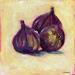 Painting FIGUES by Morales Géraldine | Painting Figurative Still-life Acrylic