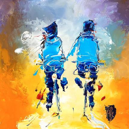 Painting Tu me disais by Raffin Christian | Painting Figurative Acrylic, Oil Life style