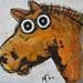 Painting Le Cheval by Maury Hervé | Painting Illustrative Mixed Animals