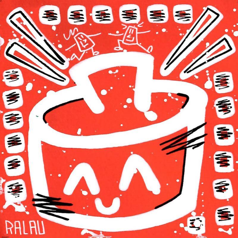 Painting Instant rice by Ralau | Painting Pop-art Life style Acrylic