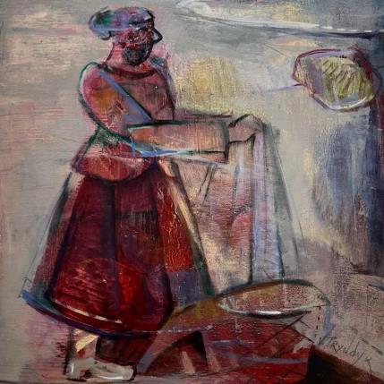 Painting Washer woman by Tryndyk Vasily | Painting Figurative Oil