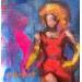 Gemälde RuPaul runway von Coline Rohart  | Gemälde Figurativ Porträt Gesellschaft Pop-Ikonen Öl