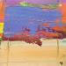 Painting Purple line by Pedersen Morten | Painting Abstract Minimalist Acrylic