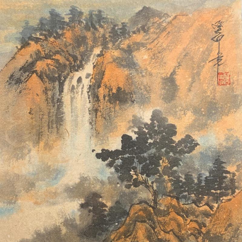 Gemälde Late Autumn  von Yu Huan Huan | Gemälde Figurativ Landschaften Tinte