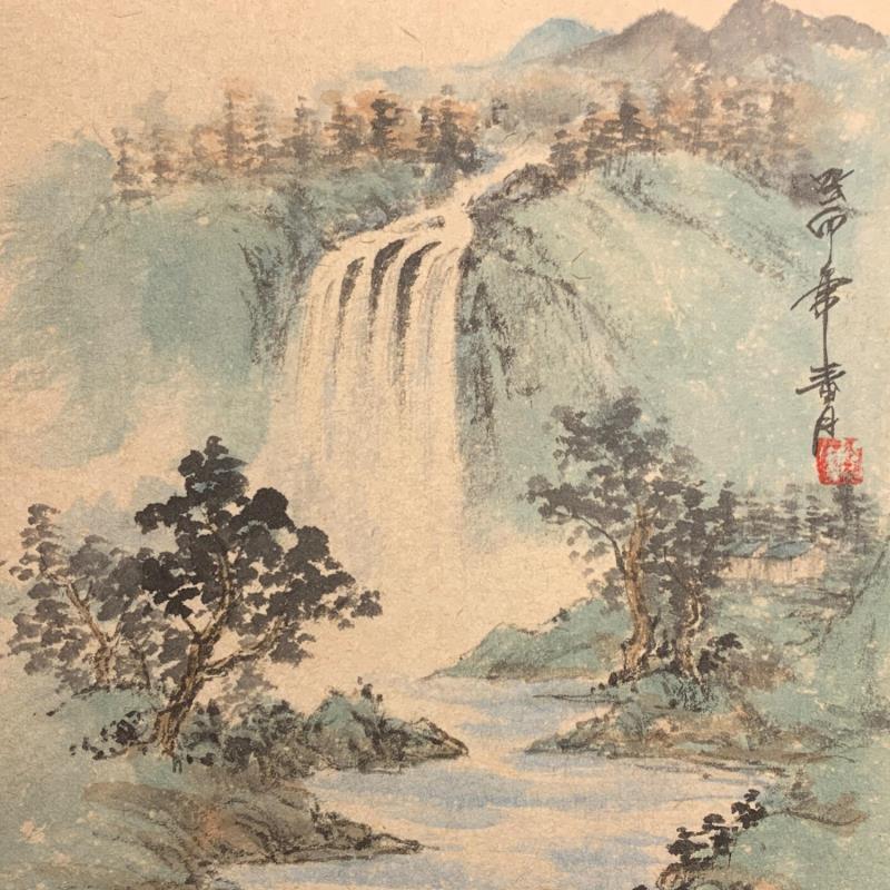 Gemälde Early Spring  von Yu Huan Huan | Gemälde Figurativ Landschaften Tinte
