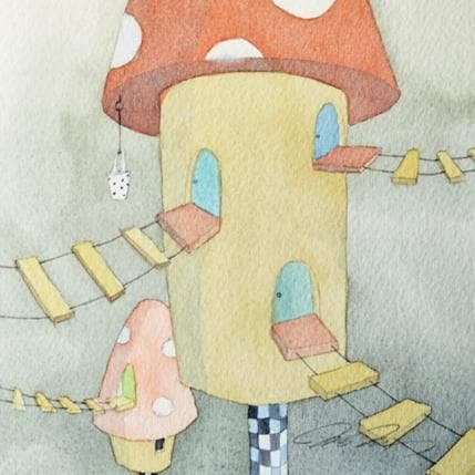 Painting Houses by Masukawa Masako | Painting Illustrative Watercolor Life style