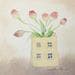 Painting Red tulips by Masukawa Masako | Painting Naive art Life style Watercolor