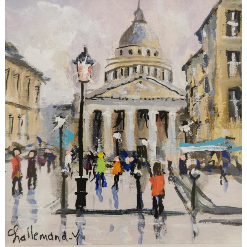 Gemälde Le Panthéon von Lallemand Yves | Gemälde Figurativ Öl Acryl