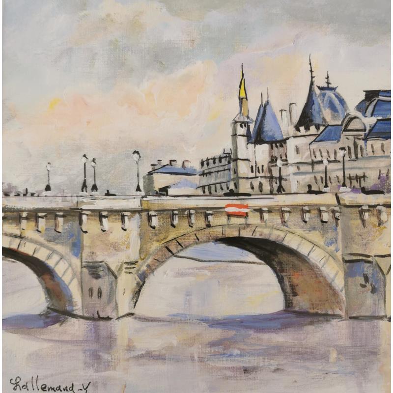 Painting Pont-Neuf by Lallemand Yves | Painting Figurative Acrylic, Oil Pop icons