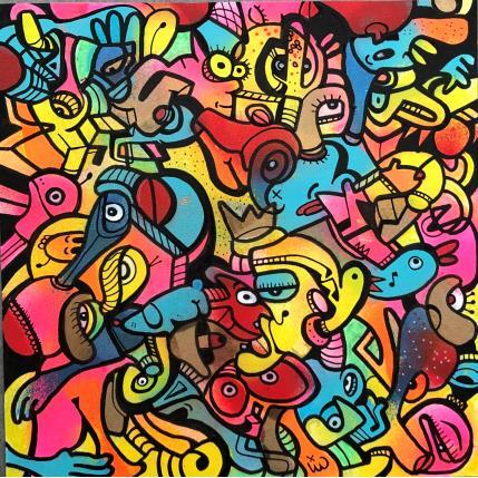Peinture Bobee par iW | Tableau Street Art Acrylique, Encre, Graffiti, Huile, Posca animaux, scènes de vie, Urbain