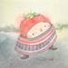 Peinture Strawberry child par Masukawa Masako | Tableau Art naïf Scènes de vie Aquarelle