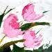 Painting ROSE POUDRE 180323 by Laura Rose | Painting Figurative Still-life Oil