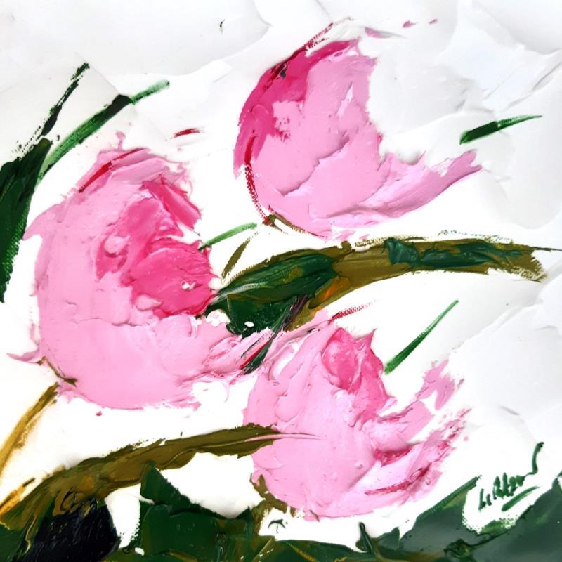 Painting ROSE POUDRE 180323 by Laura Rose | Painting Figurative Oil Pop icons, still-life