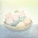 Peinture Pig boat par Masukawa Masako | Tableau Art naïf Scènes de vie Aquarelle